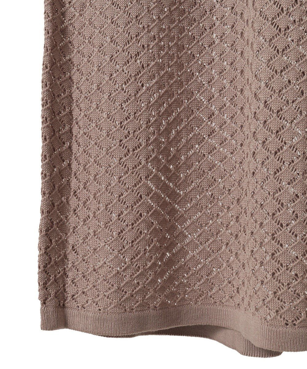 earth music&ecology ＳＥＴ２点レース編みペプラムカーデ＋スカート 