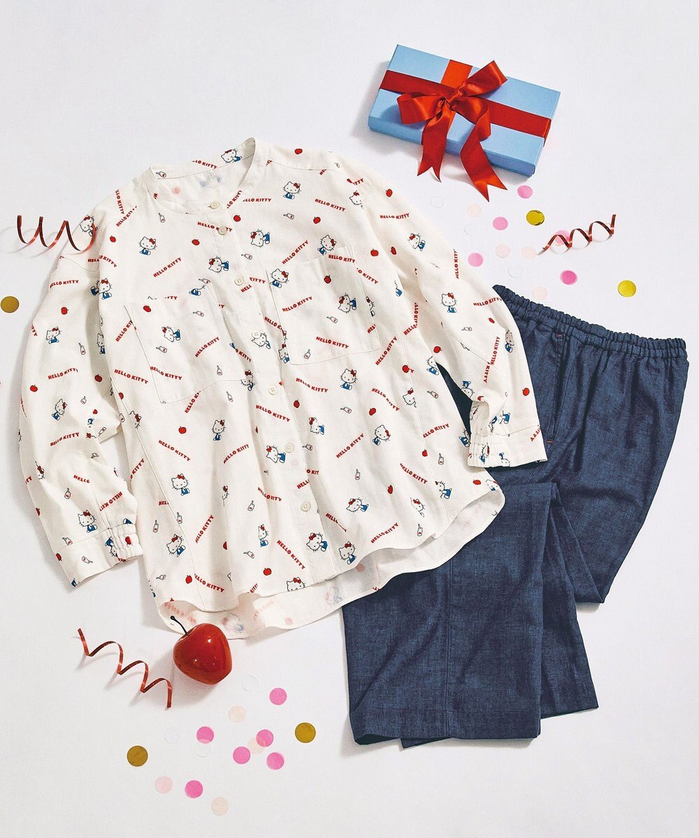 ワコール／睡眠科学 パジャマ 長袖 長ズボン 綿100%(本体) 寝返りしやすい 【睡眠科学×サンリオキャラクターズ】 レディース YDX651 睡眠科学／ワコール 