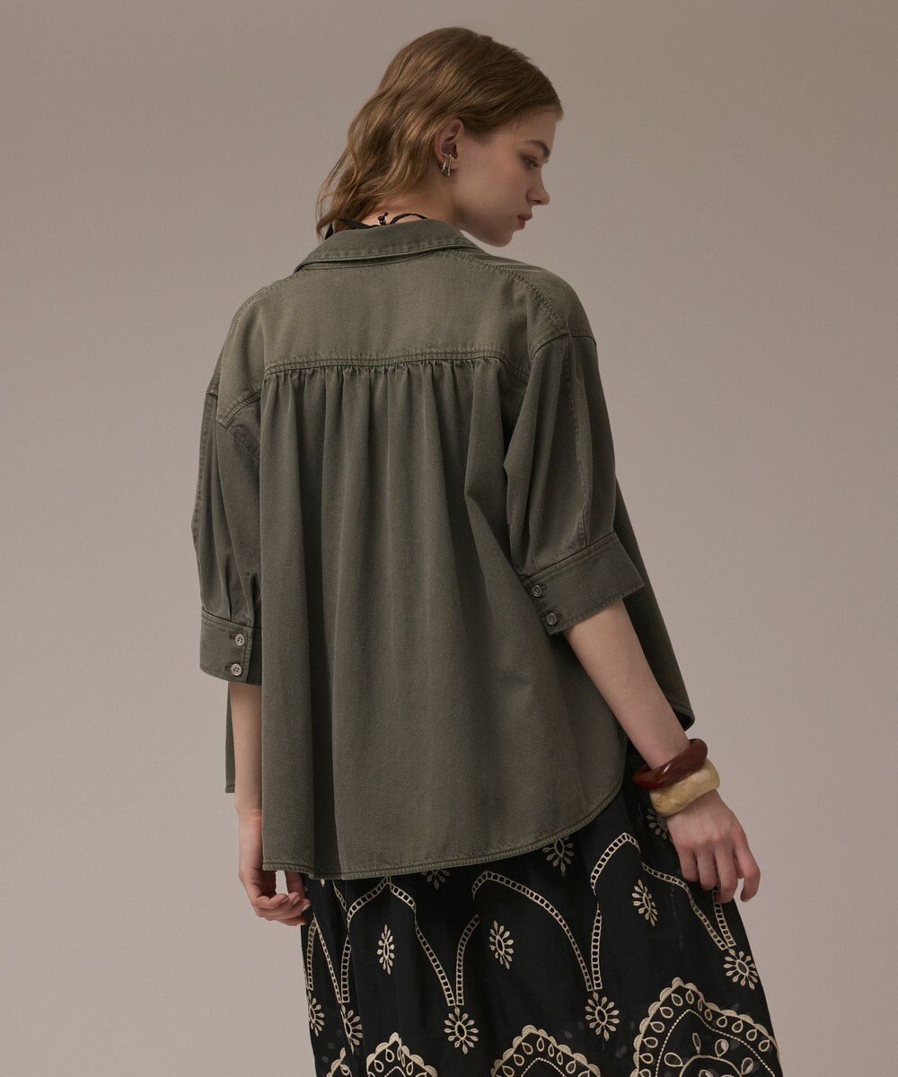 GRACE CONTINENTAL ツイルハーフスリーブシャツ 