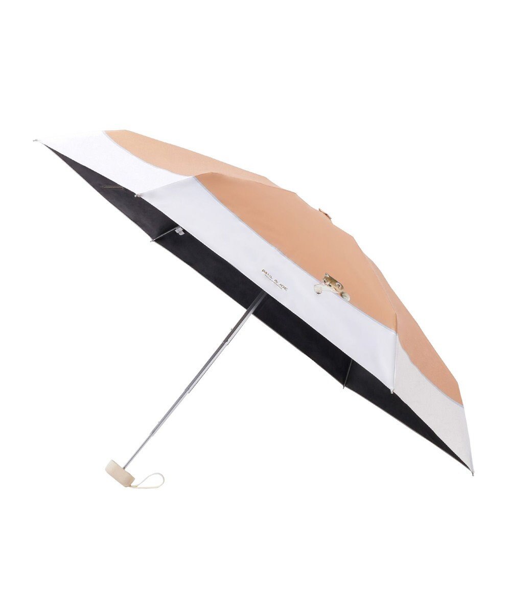 MOONBAT 【一級遮光/コンパクト】PAUL & JOE 晴雨兼用 折りたたみ日傘 軽量 スウィンギングヌネット 
