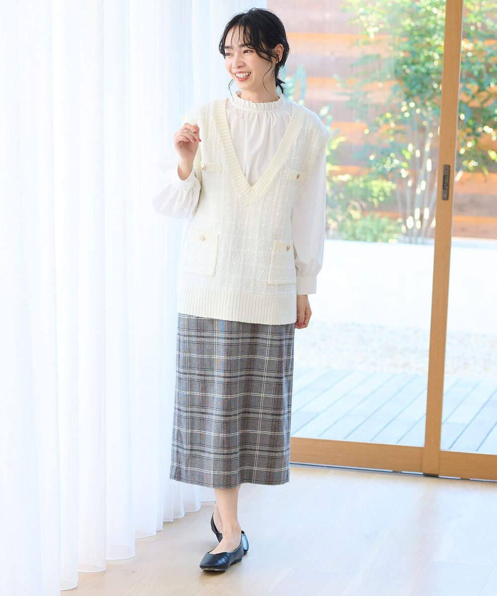 ANY 【洗濯機可】ツイーディベスト 