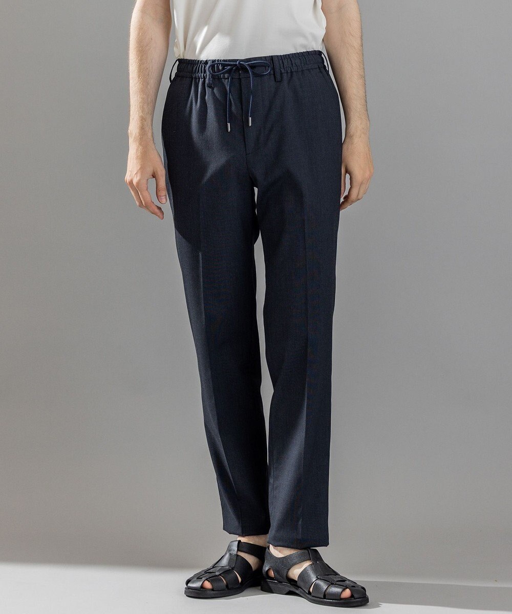 JOSEPH HOMME 【ストレッチ/ウエストゴム仕様】キャリーマンストレッチ ドロスト付ストレートパンツ / HOVE 