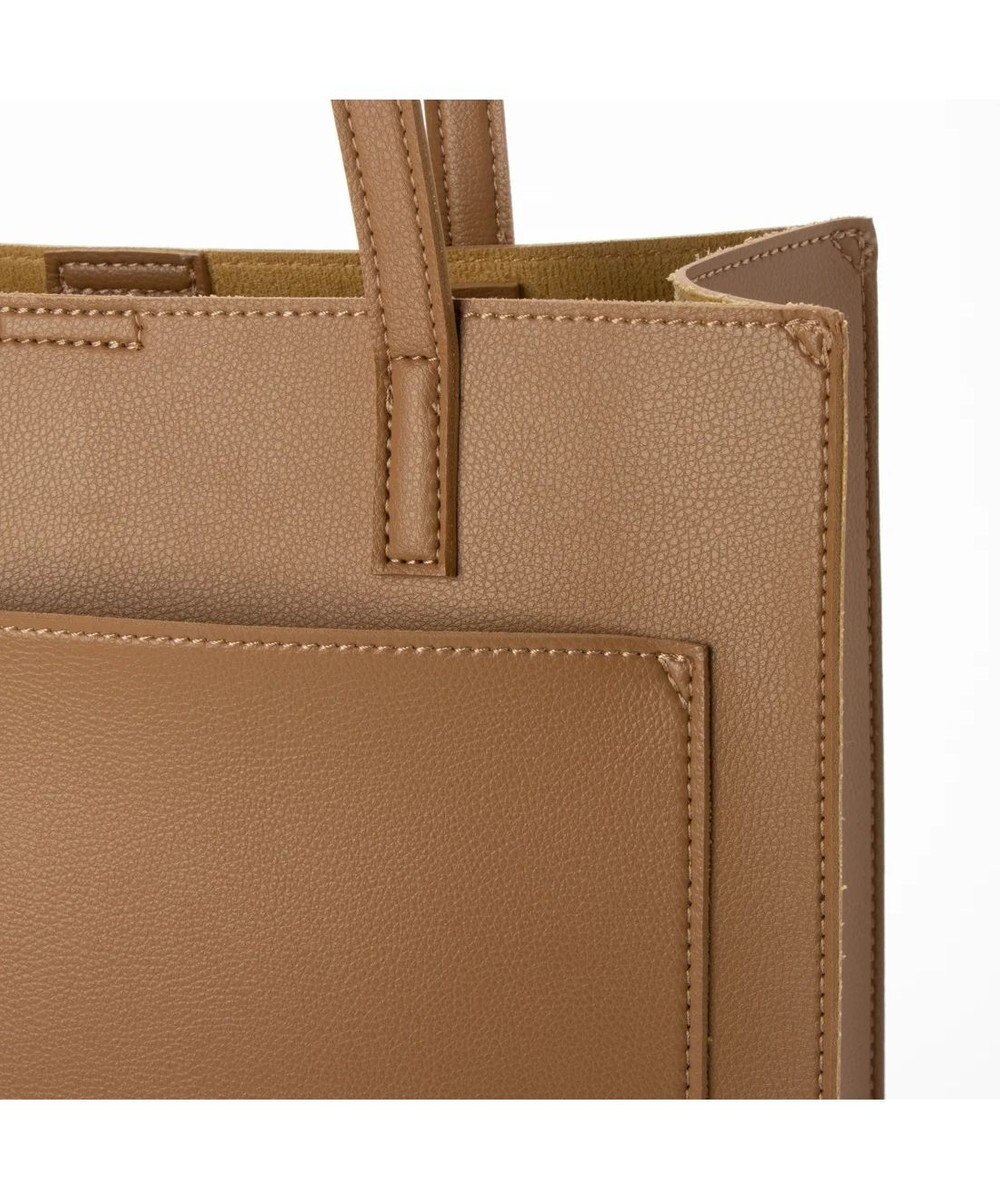 UNBILLION cachecache WEB限定シンセティックレザーフロントポケットトート 