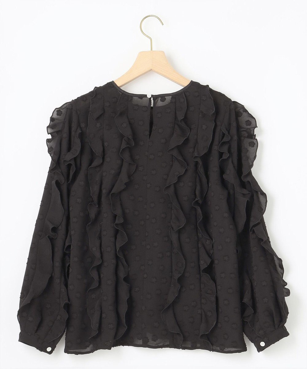 組曲 L フラワーポイントシフォン ブラウス 