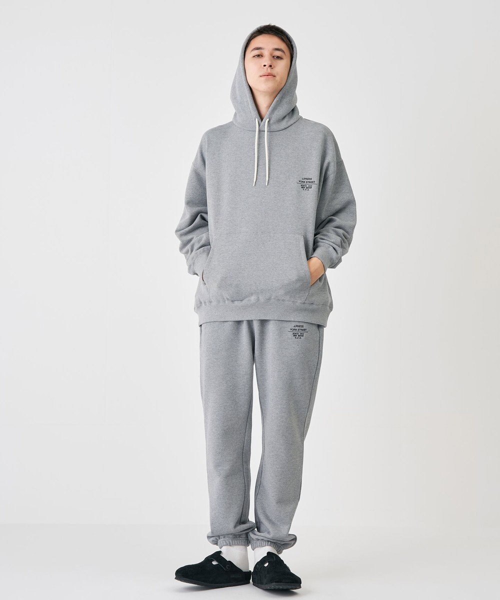 J.PRESS YORK STREET 【UNISEX】裏毛ロゴ刺繍スウェットパンツ 