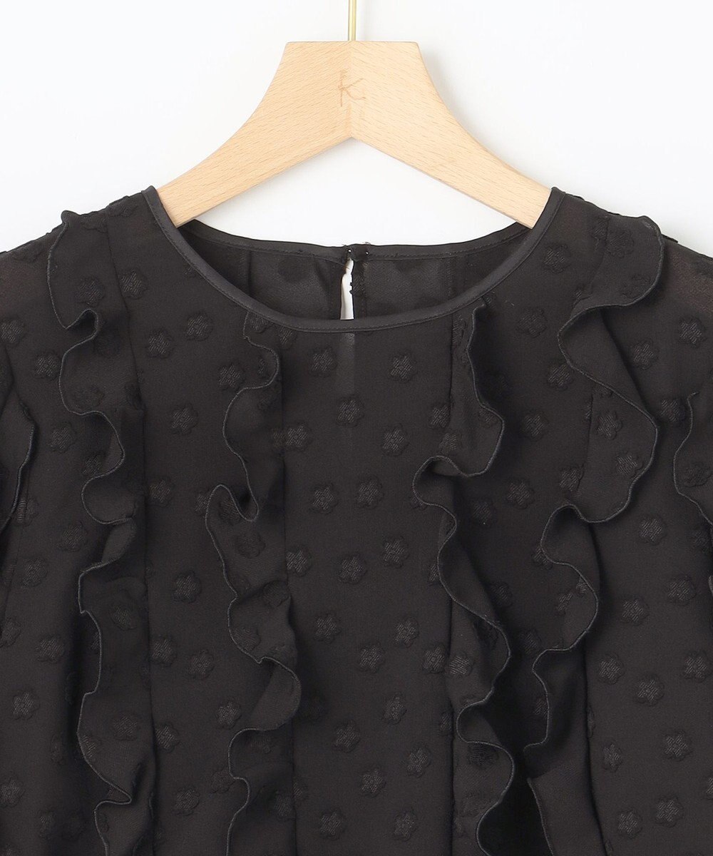 組曲 L フラワーポイントシフォン ブラウス 