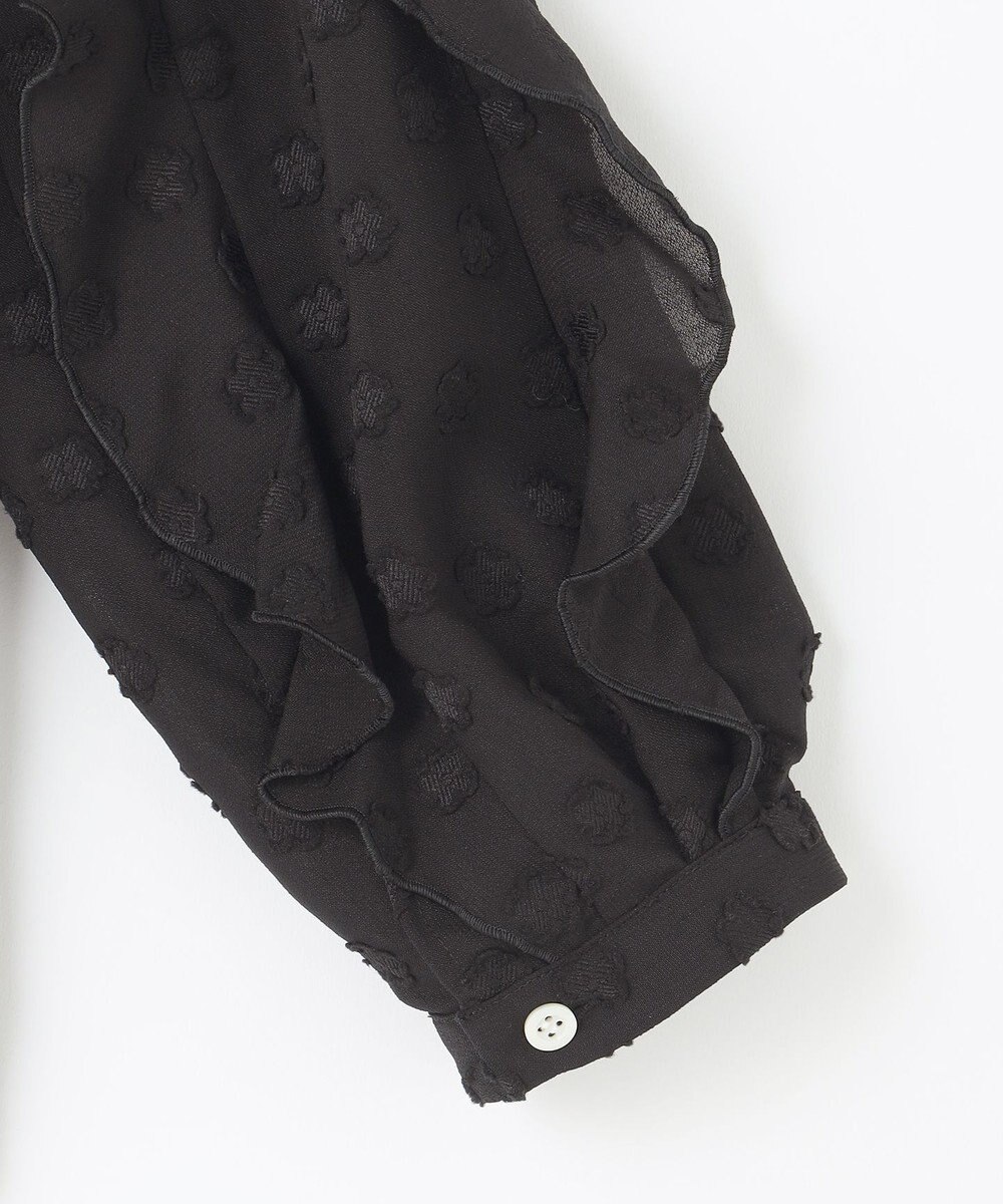 組曲 L フラワーポイントシフォン ブラウス 