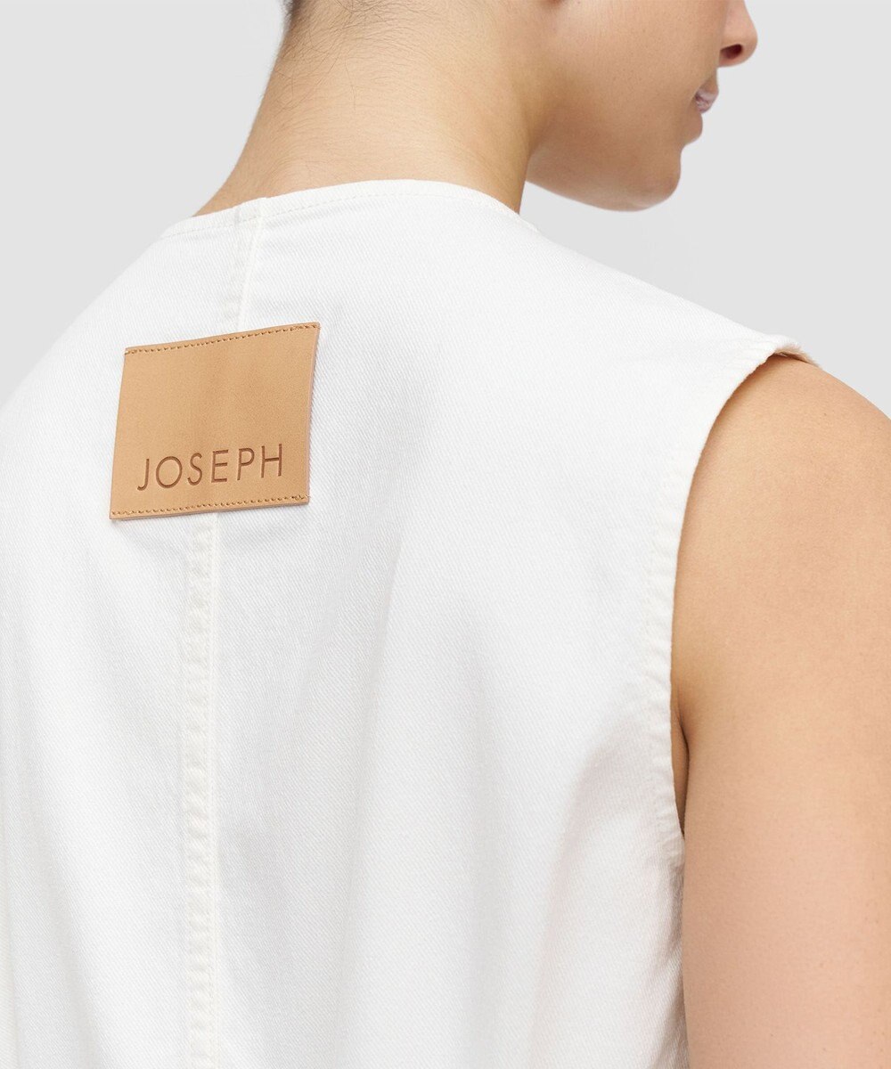 JOSEPH デニムストレッチ　ノースリーブジャケット 