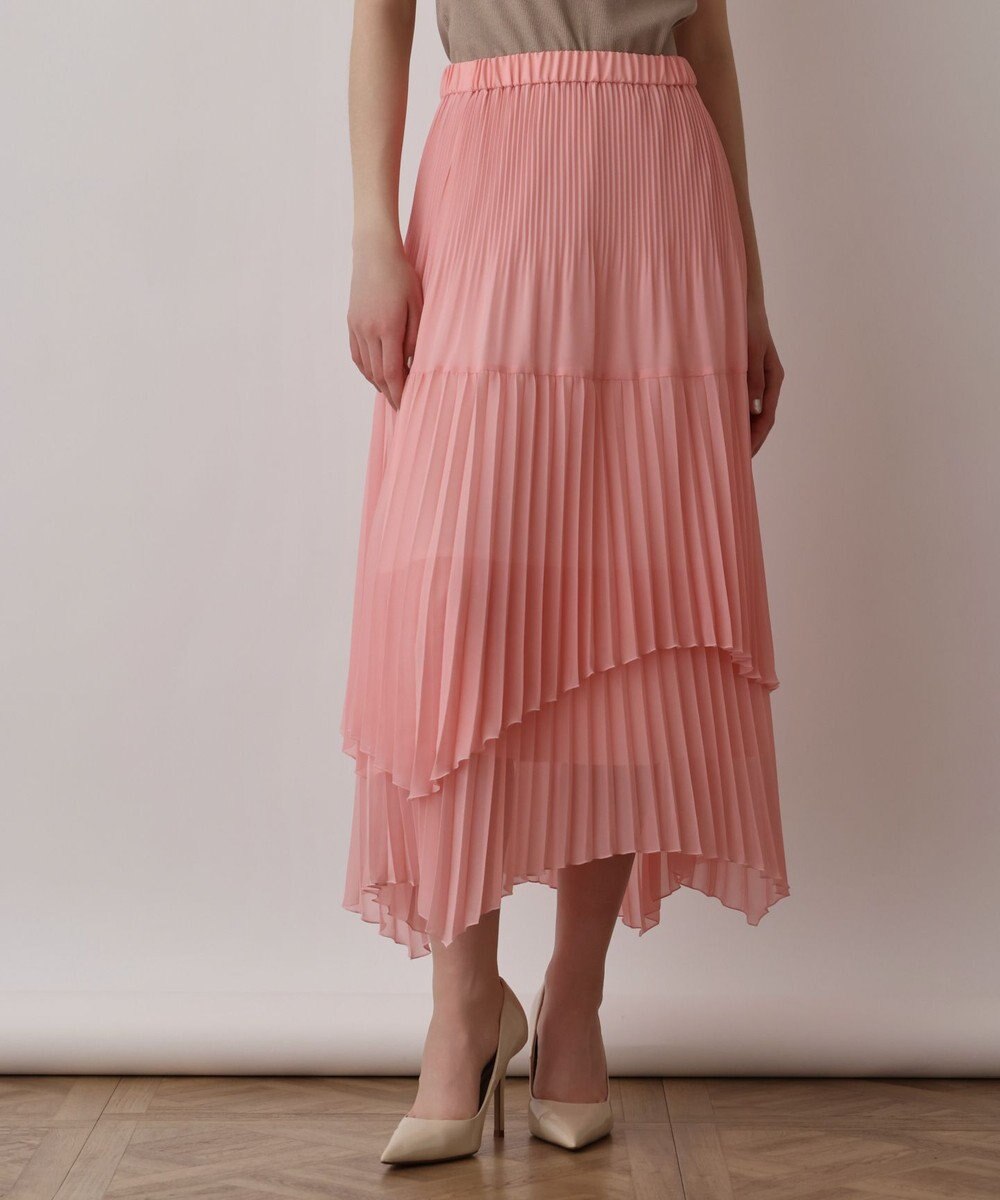 GRACE CONTINENTAL イレギュラープリーツスカート 