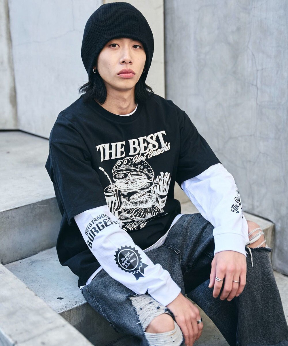 WEGO 【ユニセックス着用ITEM】グラフィックアンサンブルT（LS） 