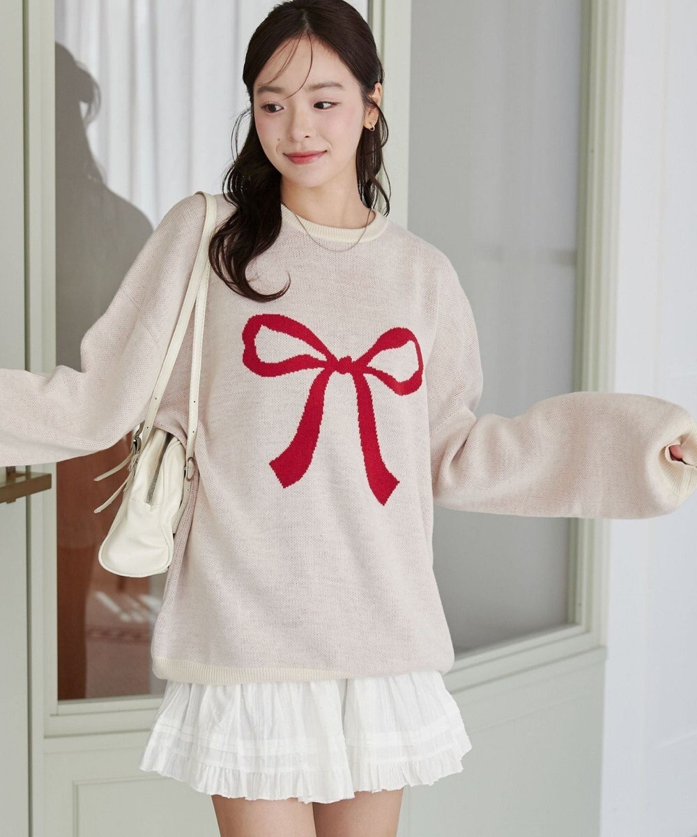 WEGO グラフィックニットBIGプルオーバー 