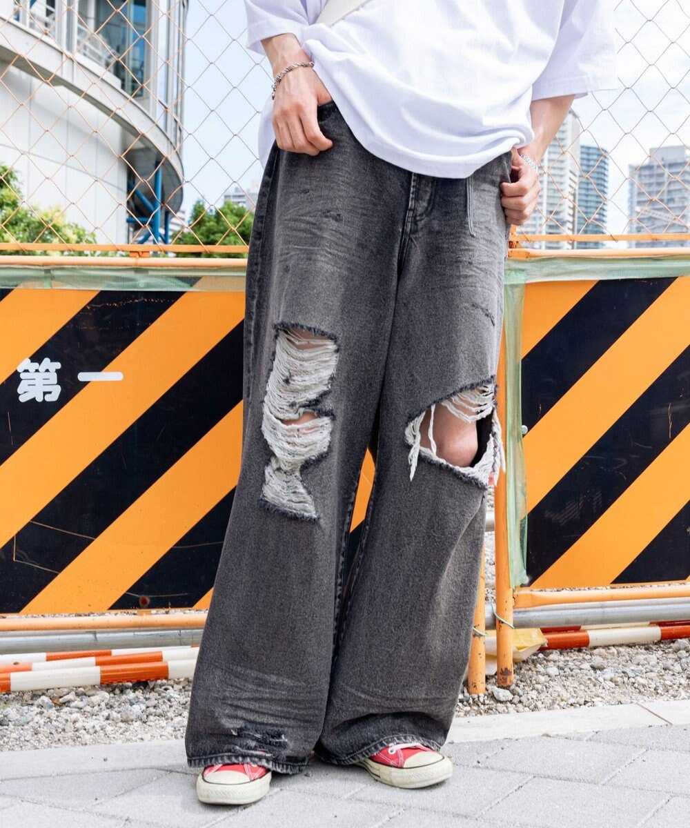 WEGO スーパーバギーデストロイデニム 