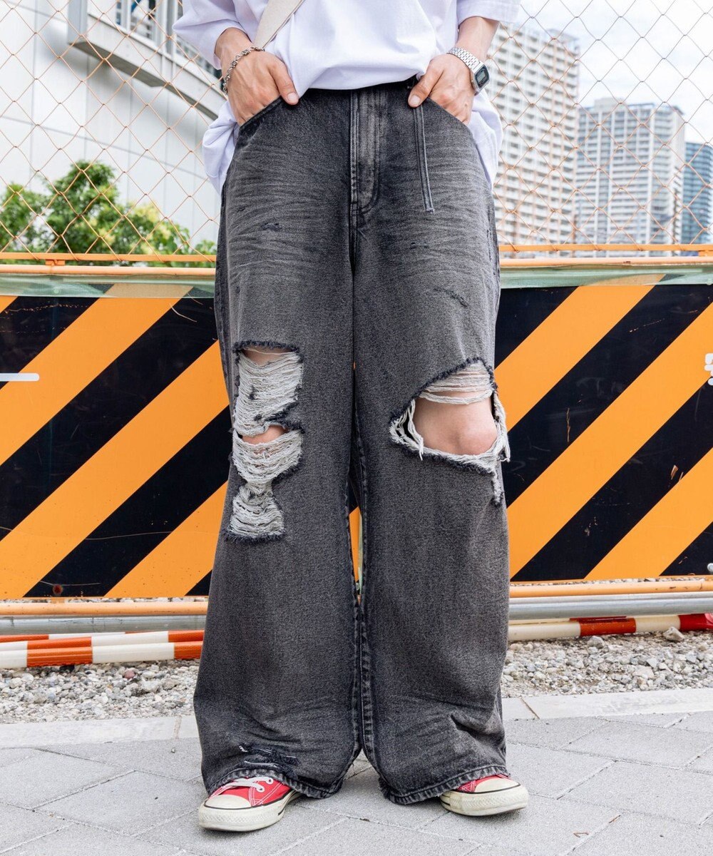 WEGO スーパーバギーデストロイデニム 