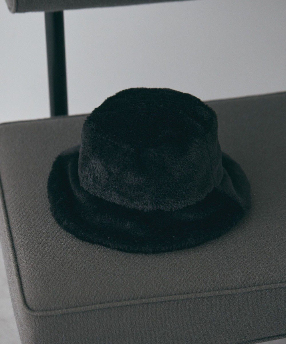 AMERICAN HOLIC フェイクファーバケットハット 