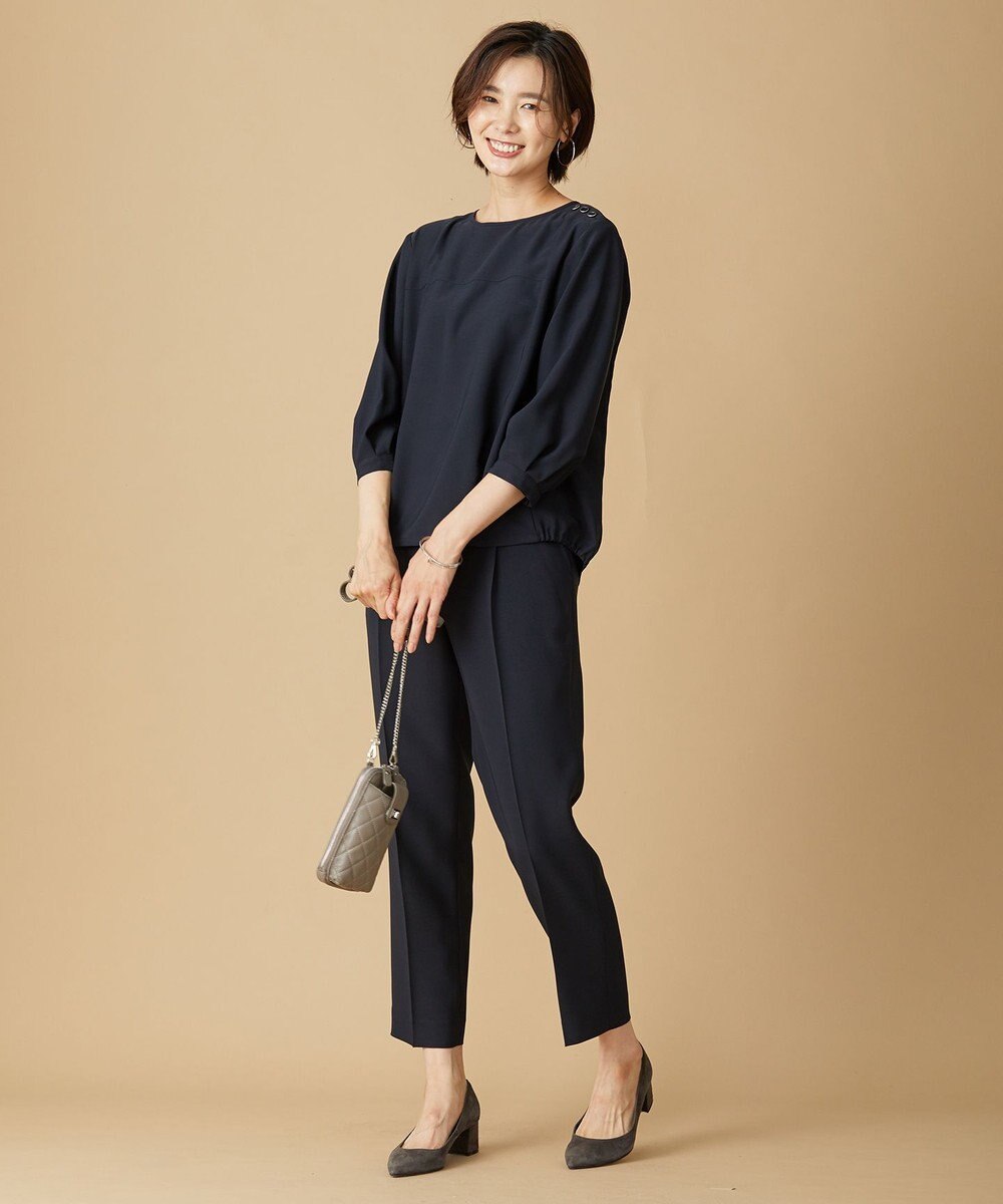 J.PRESS LADIES 【洗える】 RELAXION ツイル ストレート パンツ 