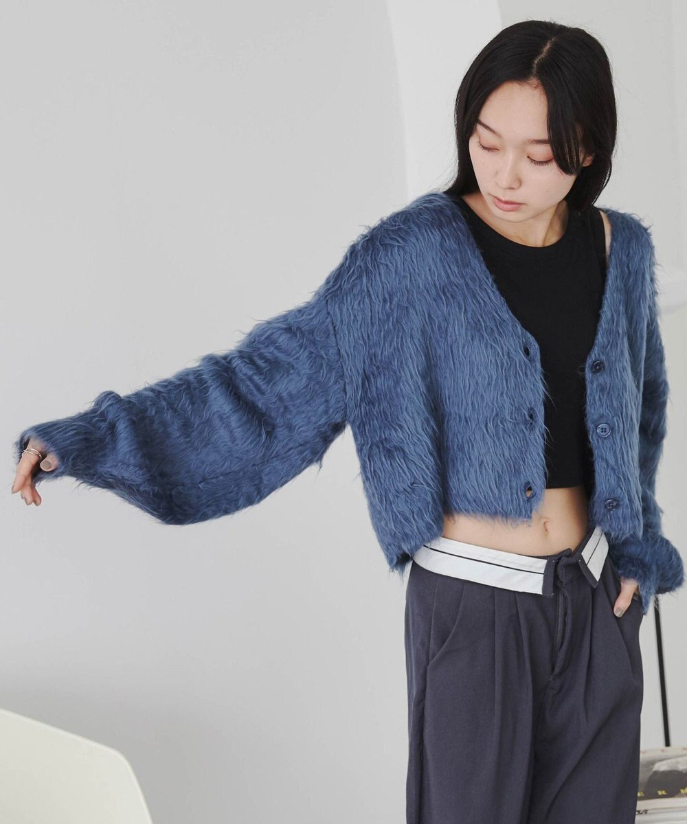 WEGO ファータッチニットショートカーデ 