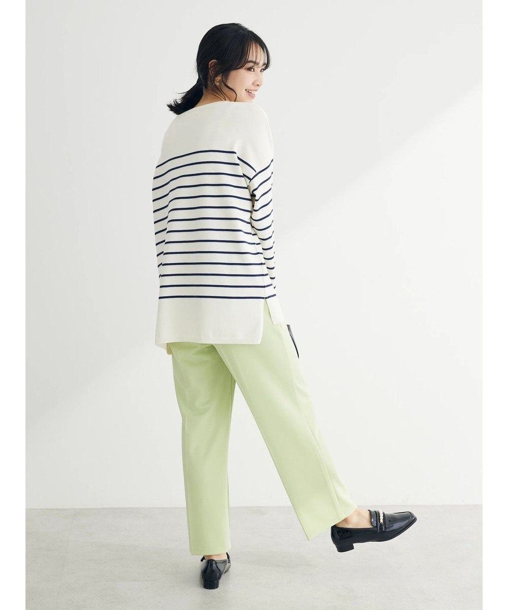 Green Parks ラメ入りボーダーニットプルオーバー 