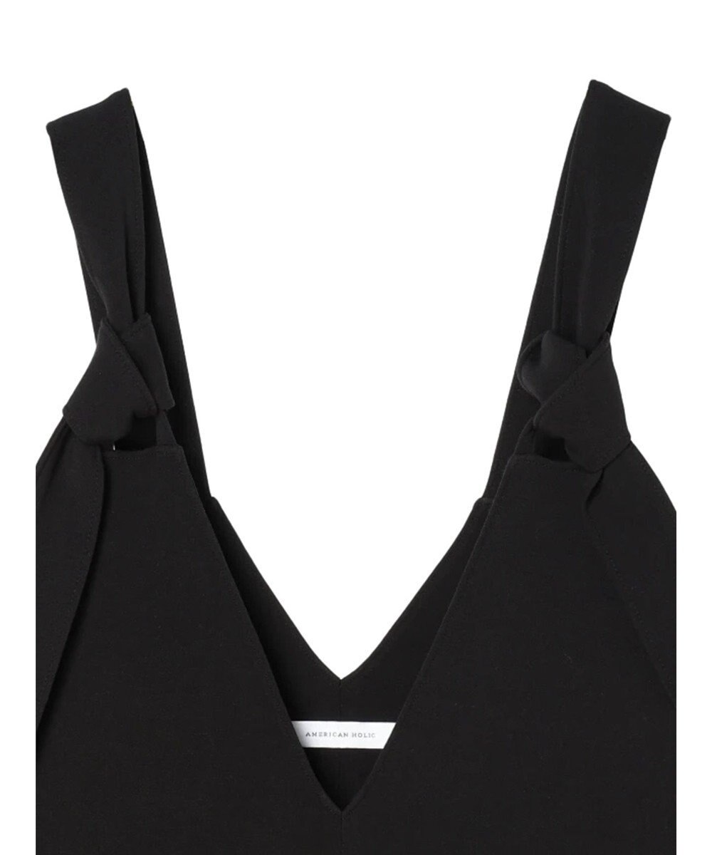 AMERICAN HOLIC 両ＶネックＩラインワンピース 