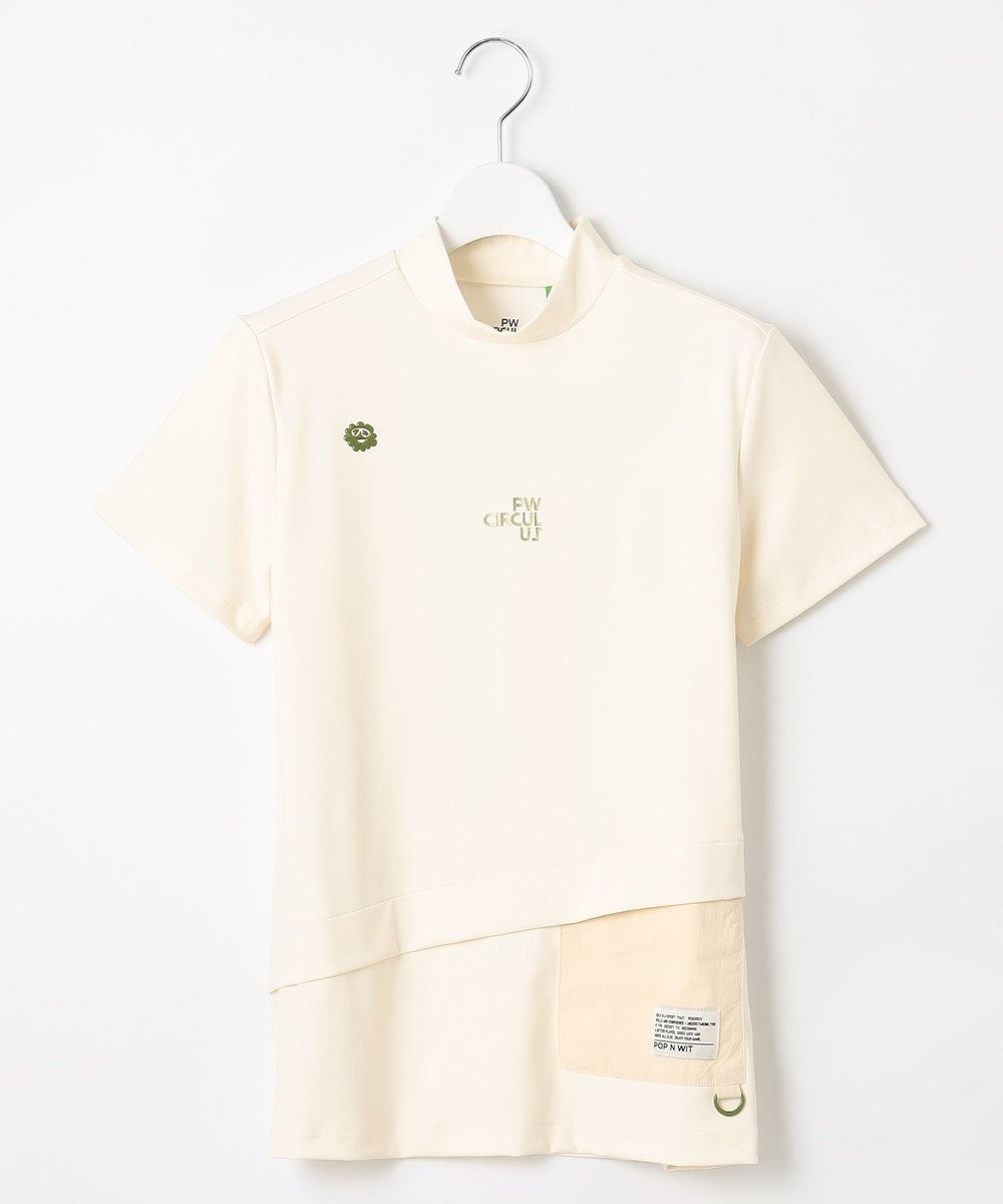 PW CIRCULUS 【UV遮蔽率99.5%  UVカット / 速乾 / ストレッチ】【WOMEN】ポケットモックT ゴルフウェア レディース 