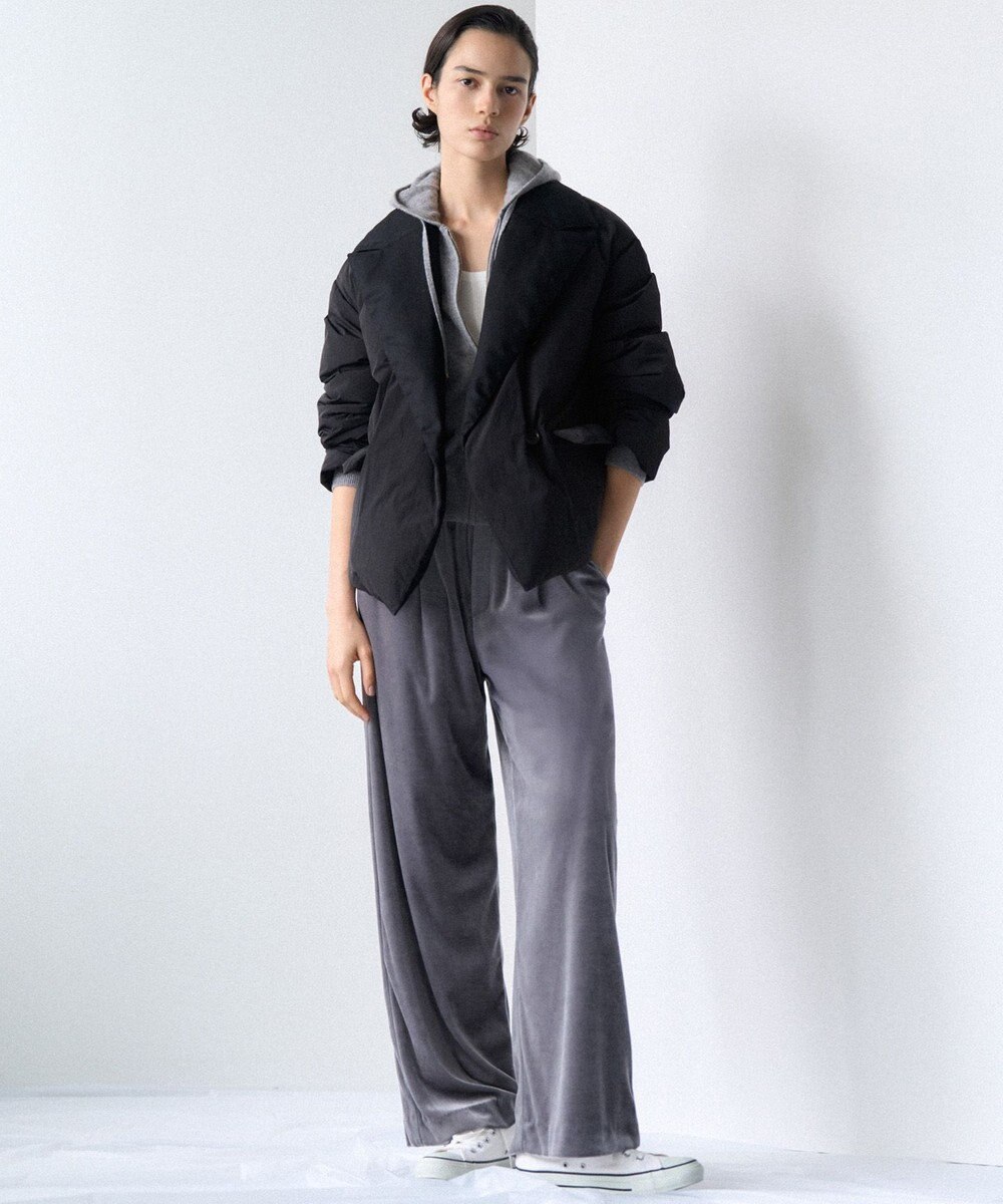 23区 【GOLD LABEL】プレミアムベロア ドロスト ワイドパンツ 