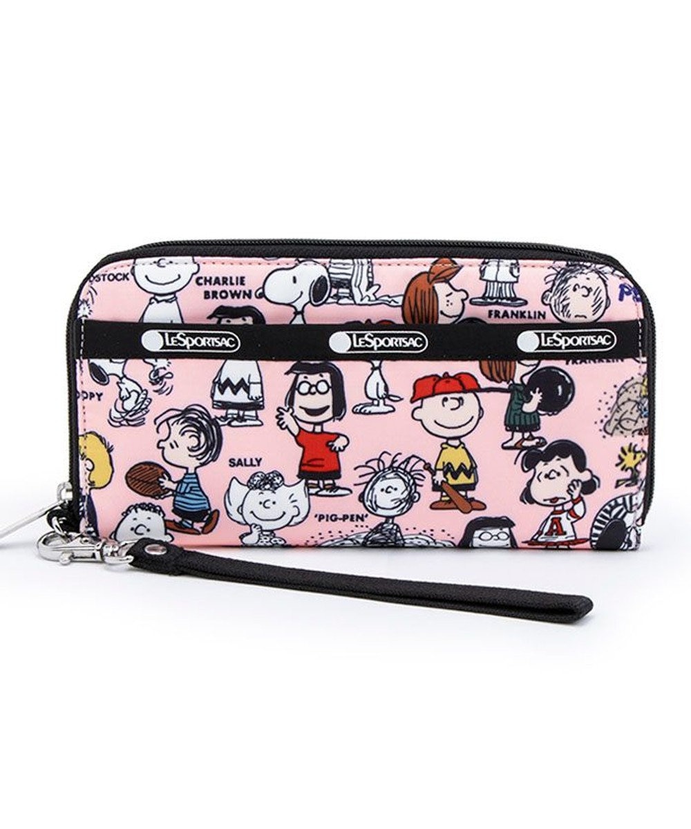 LeSportsac TECH WALLET WRISTLET/ピーナッツギャングピンク ピーナッツギャングピンク