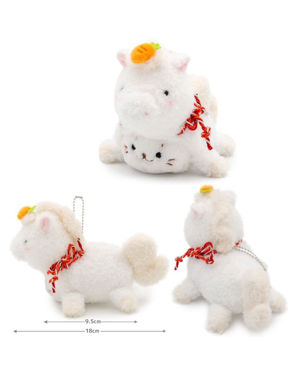 Mother garden しろたん  午年 キーホルダー 《白》 単品 