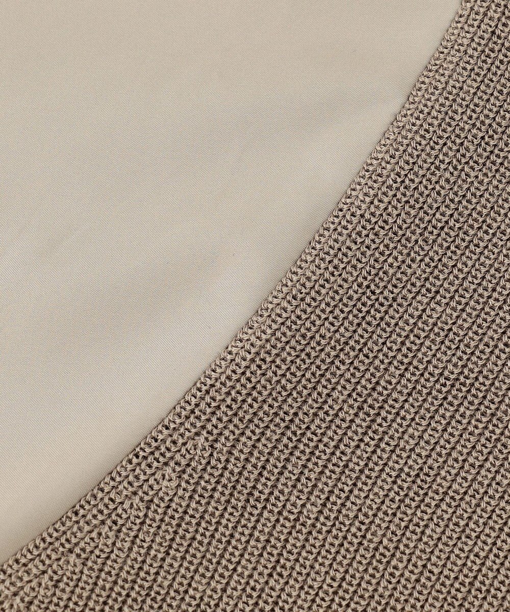 自由区 L 【カタログ掲載・洗える】ハイツイストコットンアセテート異素材コンビ トップス 