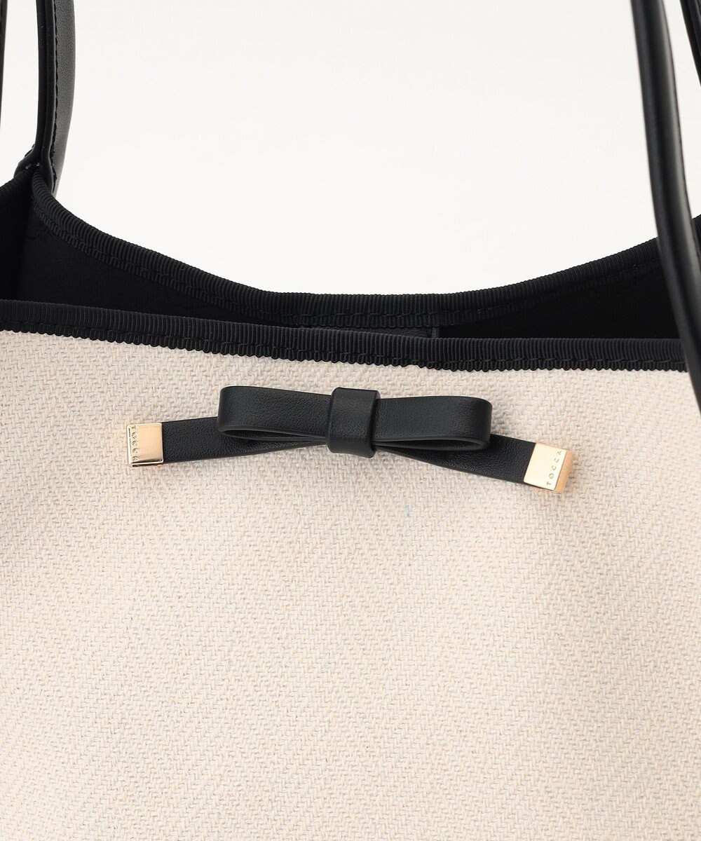 TOCCA 【A4サイズ対応】TRIM RIBBON CANVASTOTE トートバッグ 
