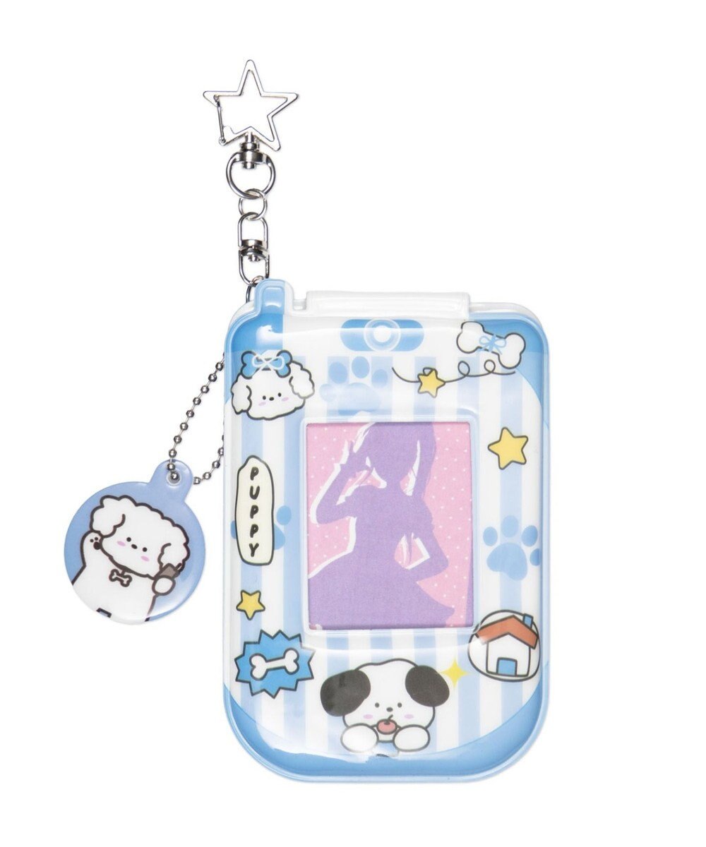 WEGO 【痛バ＆推し活グッズ】チャーム付きゆるアニマルガラケーカードホルダーキーホルダー 