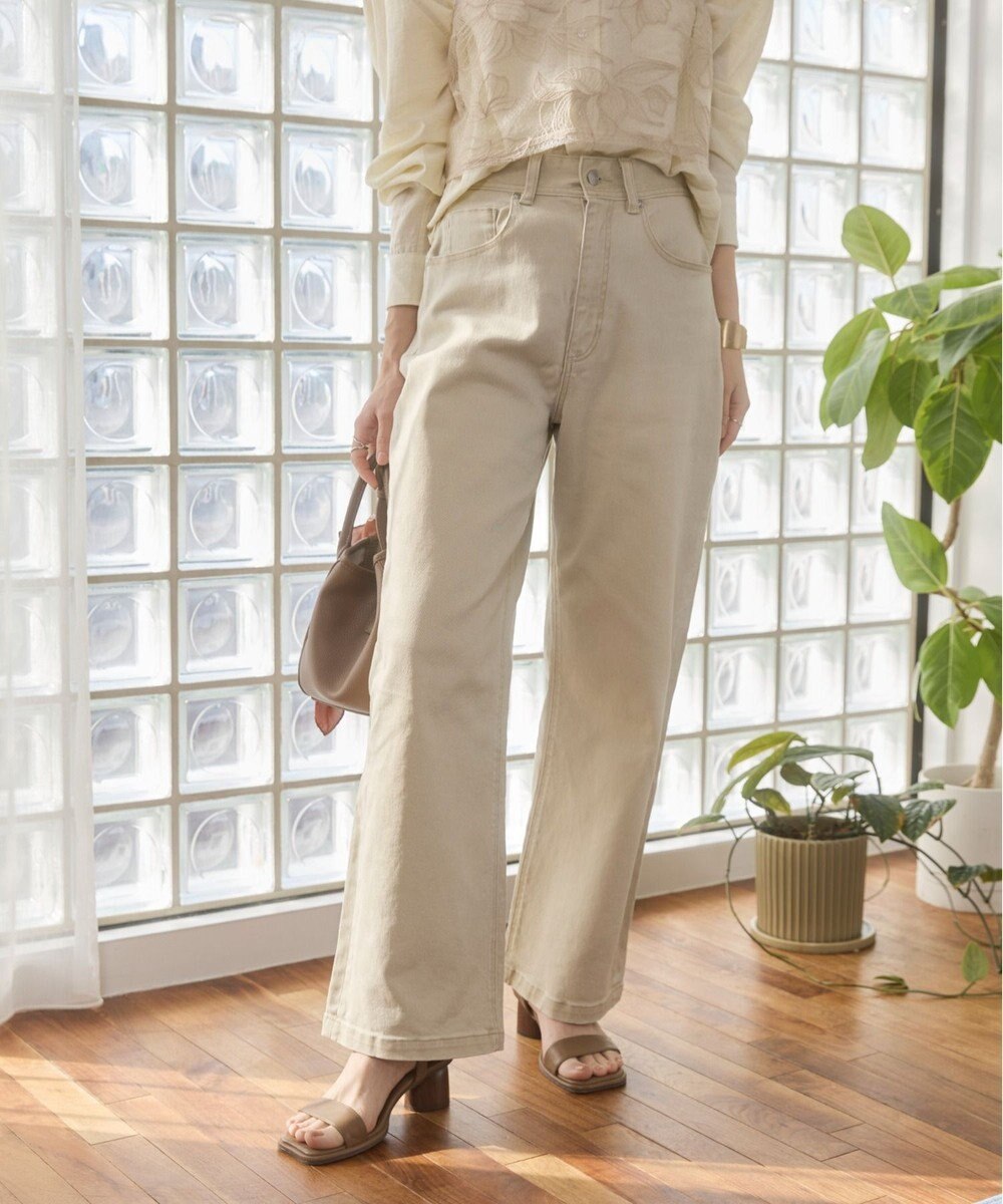 WEGO 【ANGIE VINTAGE/SMLサイズ展開】ワイドストレートデニムパンツ 