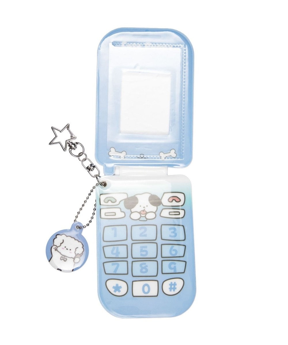 WEGO 【痛バ＆推し活グッズ】チャーム付きゆるアニマルガラケーカードホルダーキーホルダー 