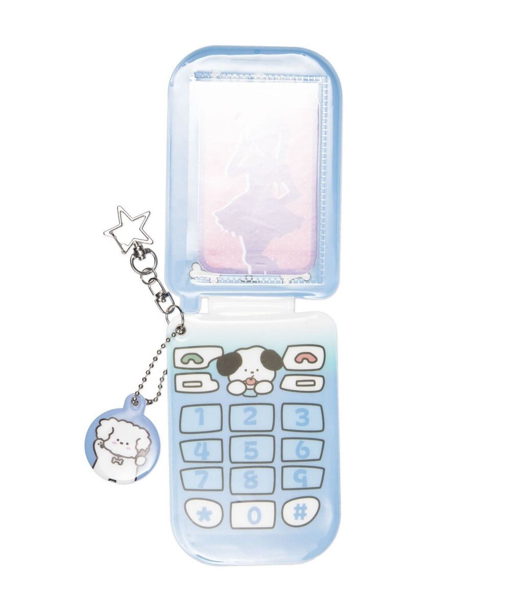 WEGO 【痛バ＆推し活グッズ】チャーム付きゆるアニマルガラケーカードホルダーキーホルダー 