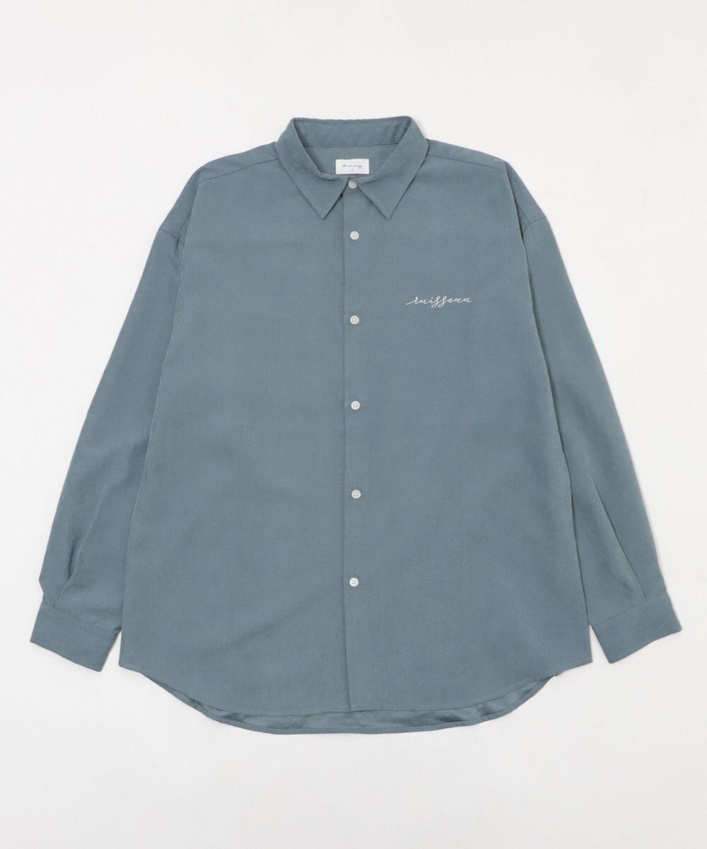 WEGO 【ユニセックス着用ITEM】フィブリルワンポイントBIGシャツ（長袖） 