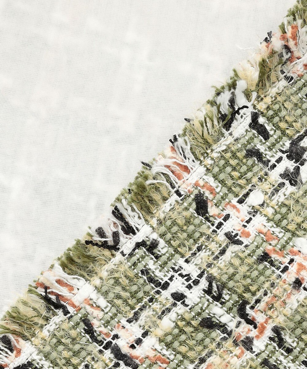 BEIGE， BERYL / ファンシーツイードノーカラージャケット 