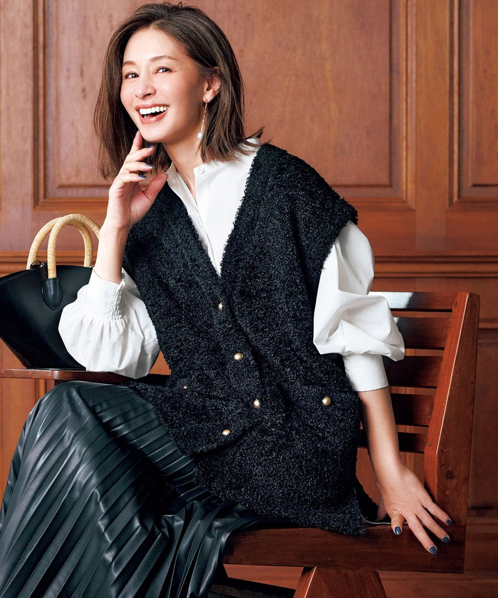 UNFILO 【STORY×UNFILO】シャギーニット ベスト 