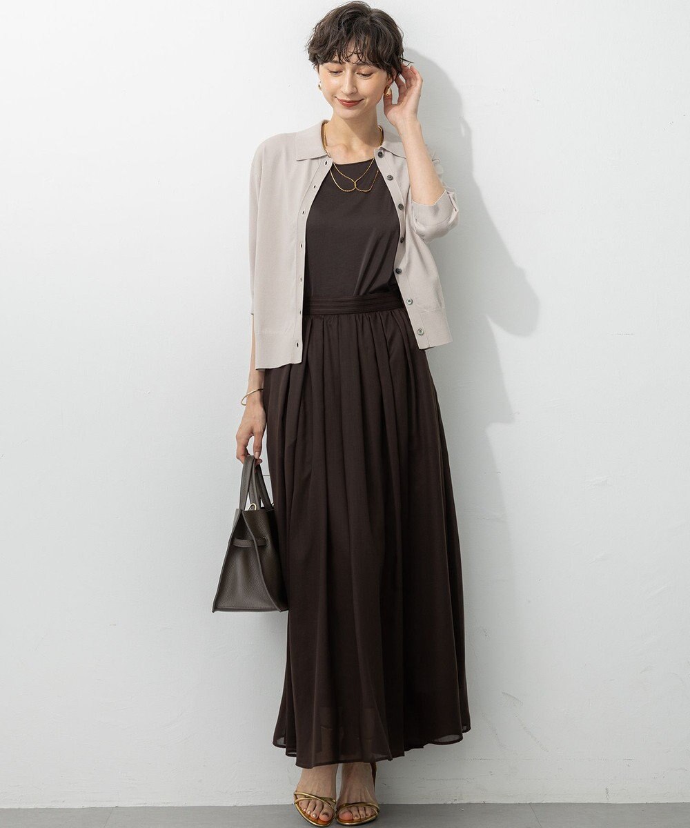 23区 【Oggi5月号掲載】ミスティサテン タンクトップ 