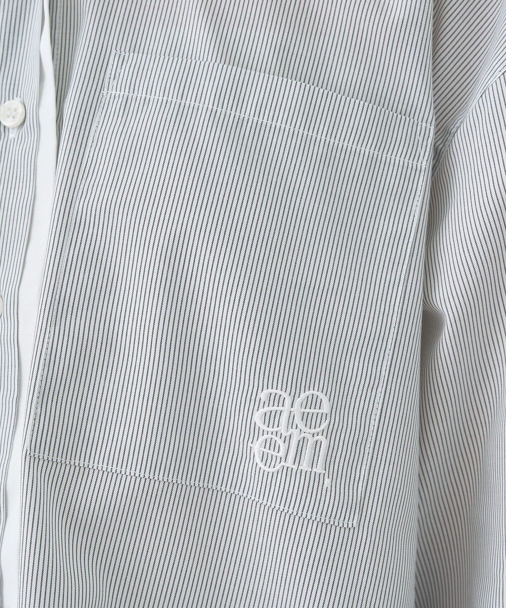 earth music&ecology レイヤードストライプシャツ 