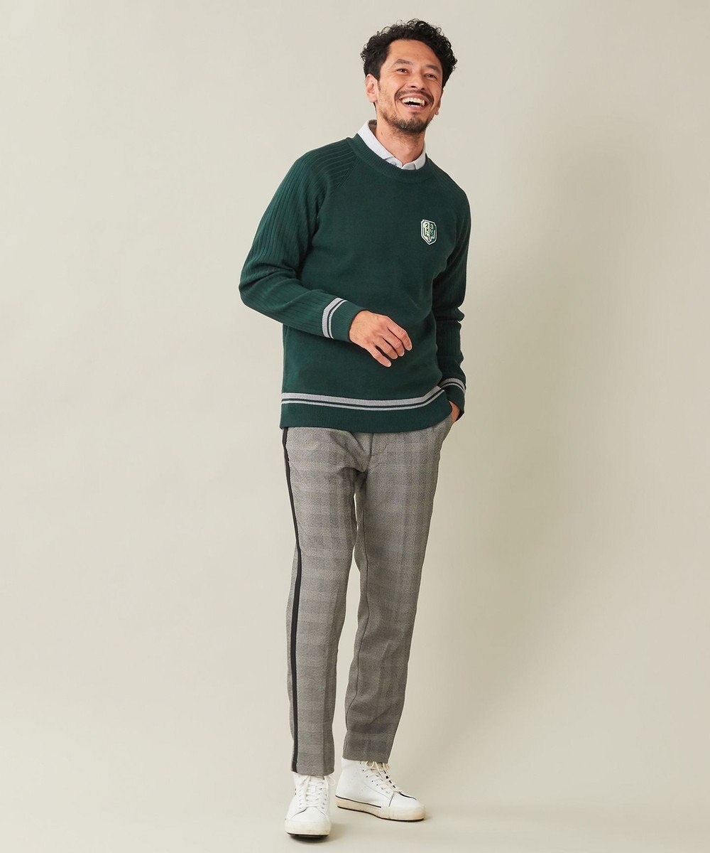 23区GOLF 【23Fondation/MEN】グレンチェック パンツ 