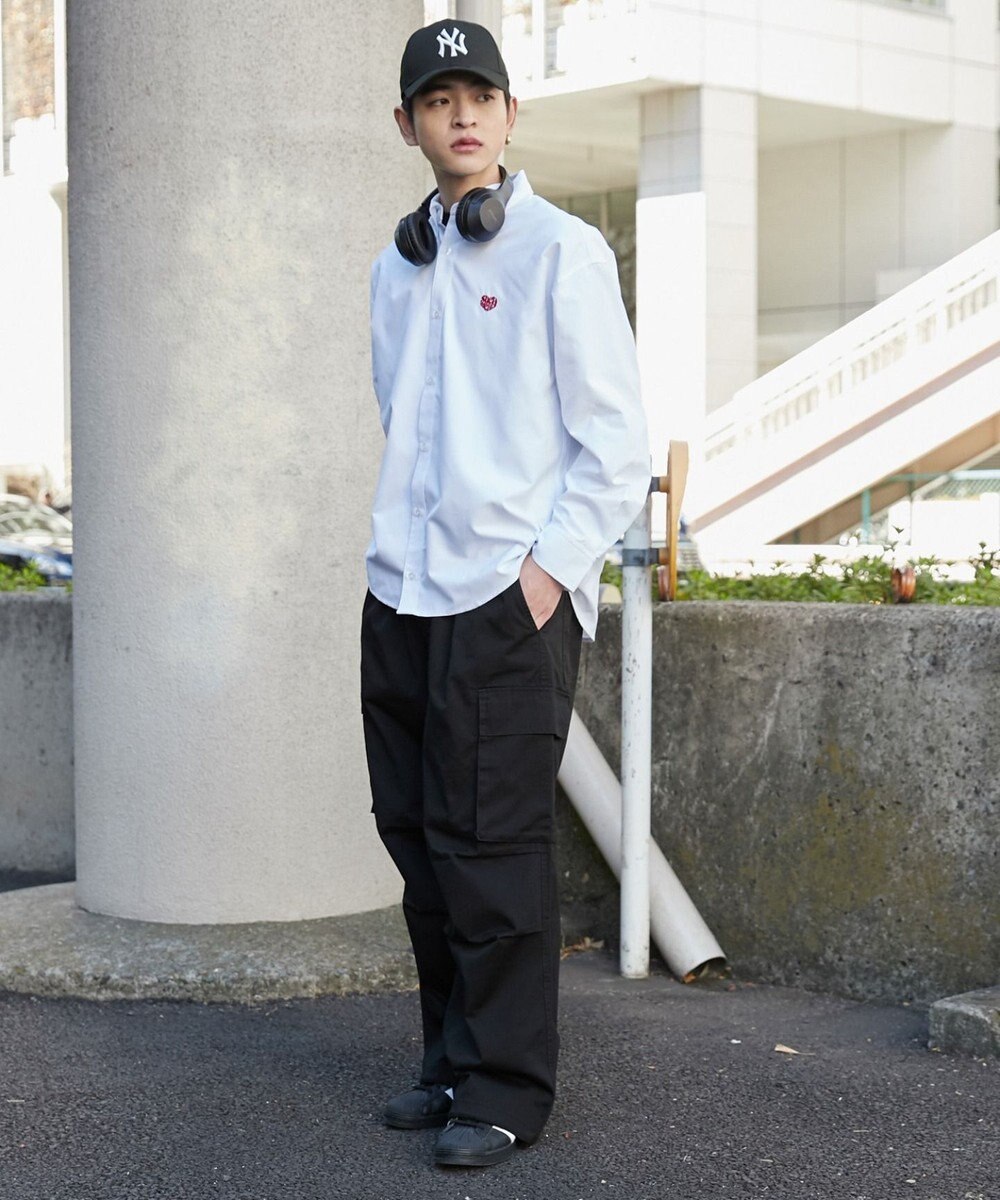 WEGO 【ウエストゴム/SMLサイズ展開】イージーワイドカーゴパンツ 