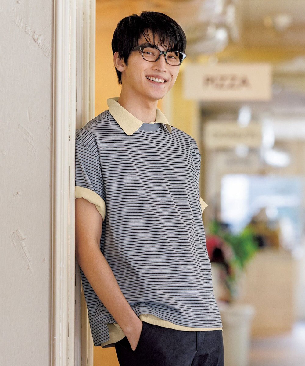 UNFILO MENS 【男女兼用】スマート ストレッチ ワイドTEE【ギフトにもおすすめ】 