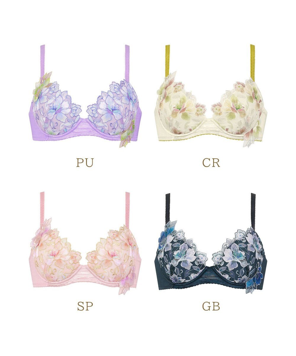 Wing ブラジャー Wing Lesiage ふっくら、まる胸メイク 背中にやさしくフィット 【2860シリーズ】 パッド有 ブラ PB2860 ウイング／ワコール 