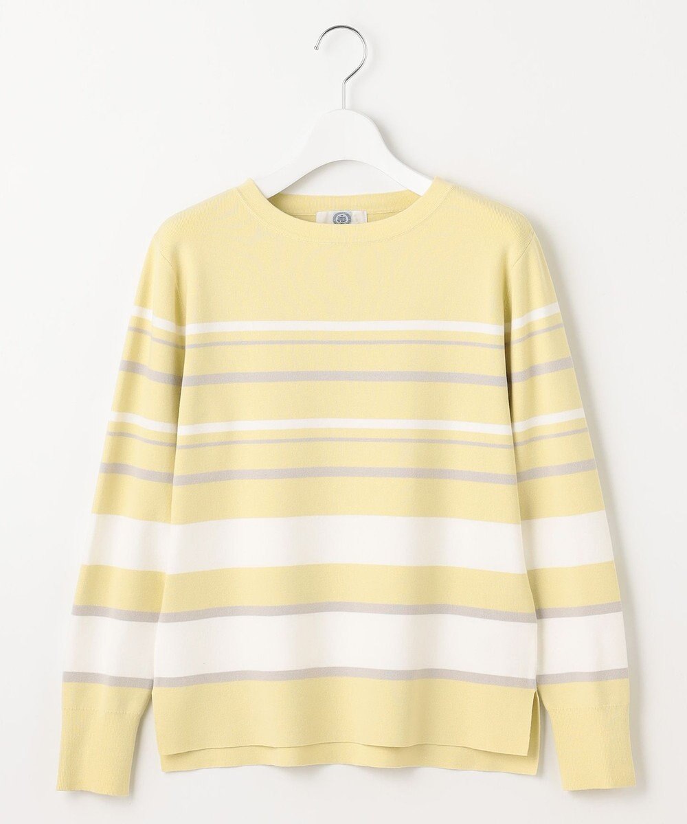 J.PRESS LADIES 【洗える】Rayon Stretch Border ニット 