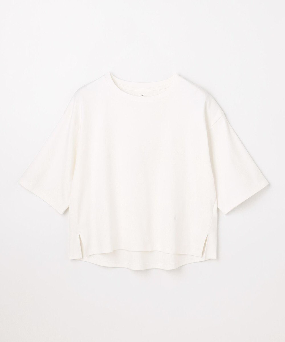 ANY 【Sサイズあり】オーガニックコットンスムース5分袖Tシャツ 