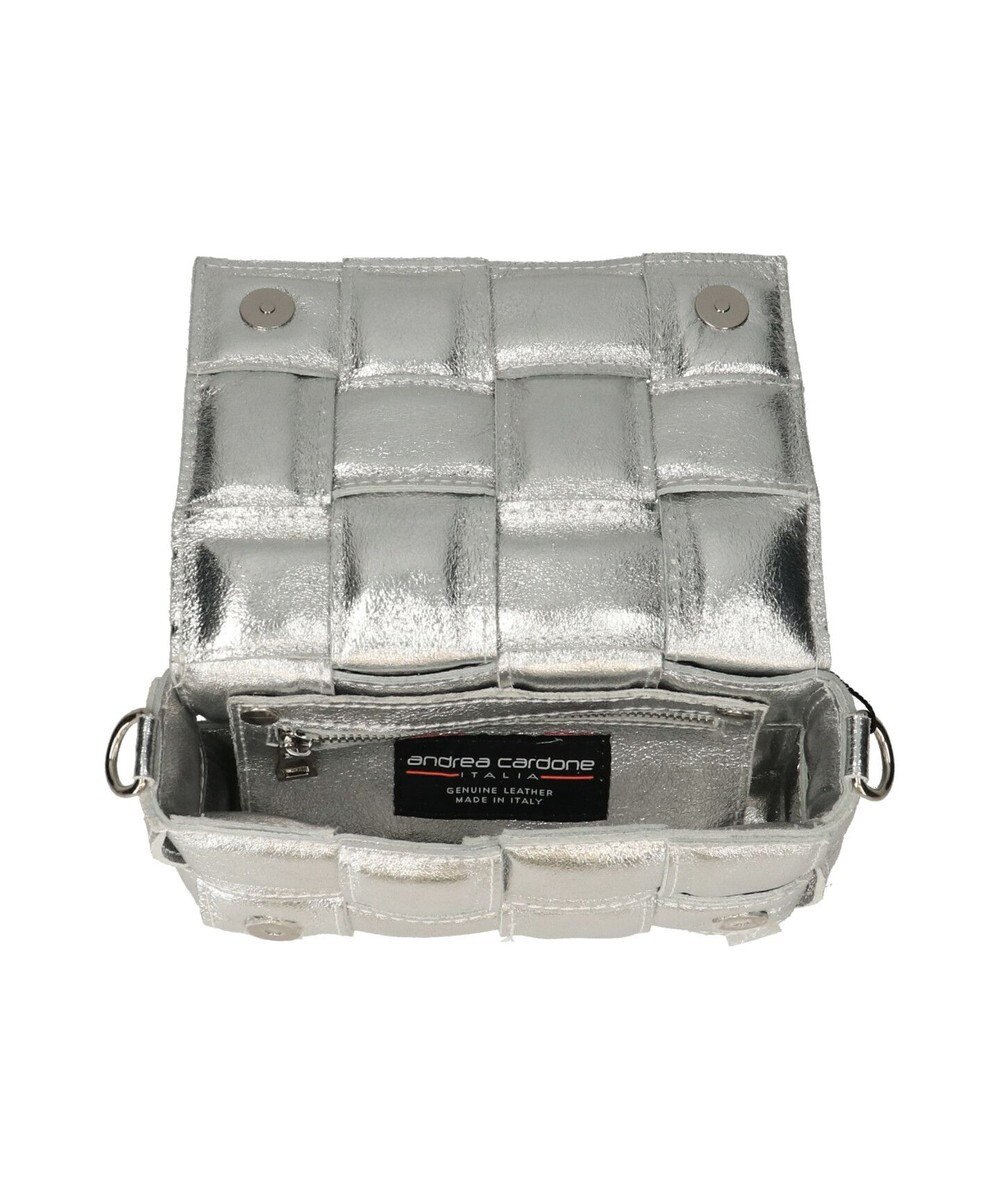 INTER-CHAUSSURES 【ANDREA CARDONE】イントレチャートレザーショルダーバッグ 