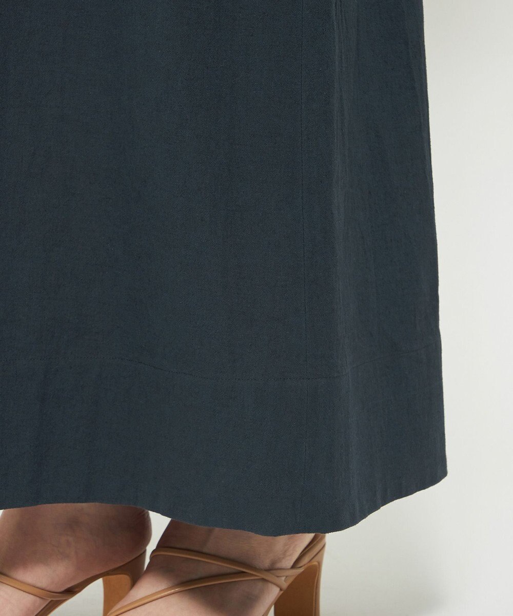 uncrave コットンリネンボイル フレアワンピース 