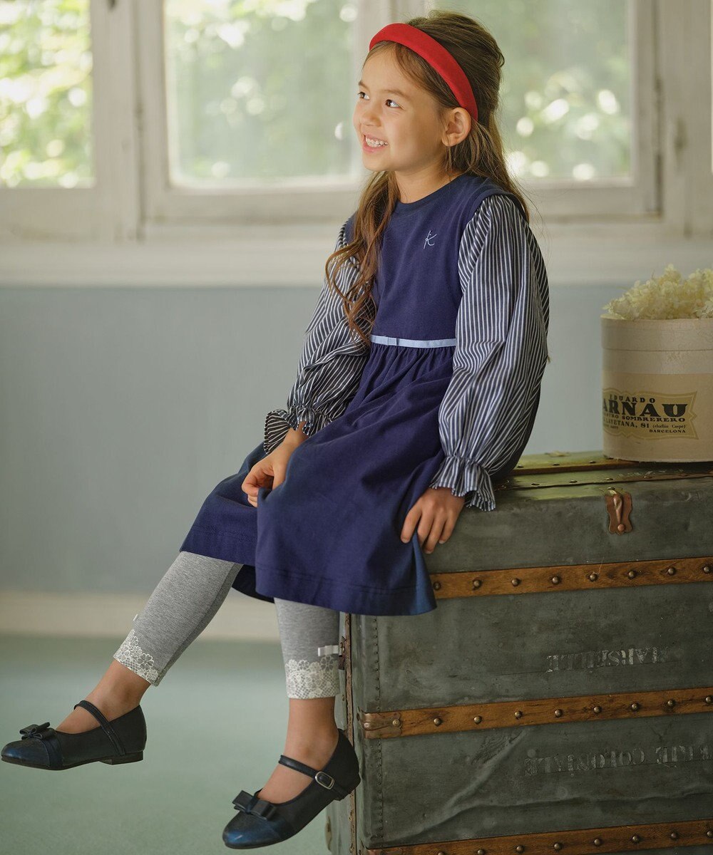 組曲 KIDS 【150-160cm】シェイプドカット ワンピース 