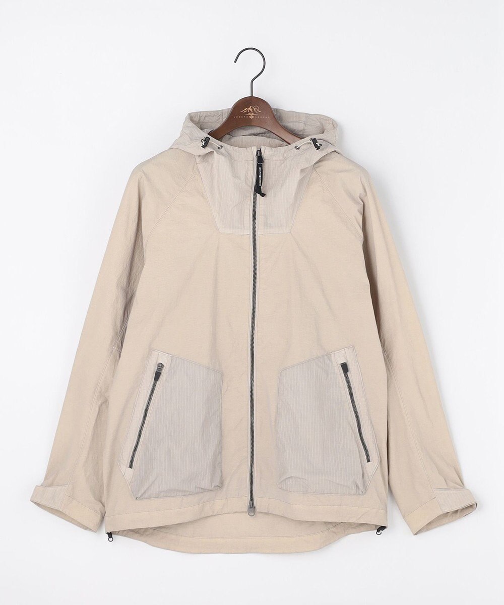 JOSEPH ABBOUD MOUNTAIN 【ナチュラルカラー/ストレッチ】ナイロンコンビガーメントダイパーカー 