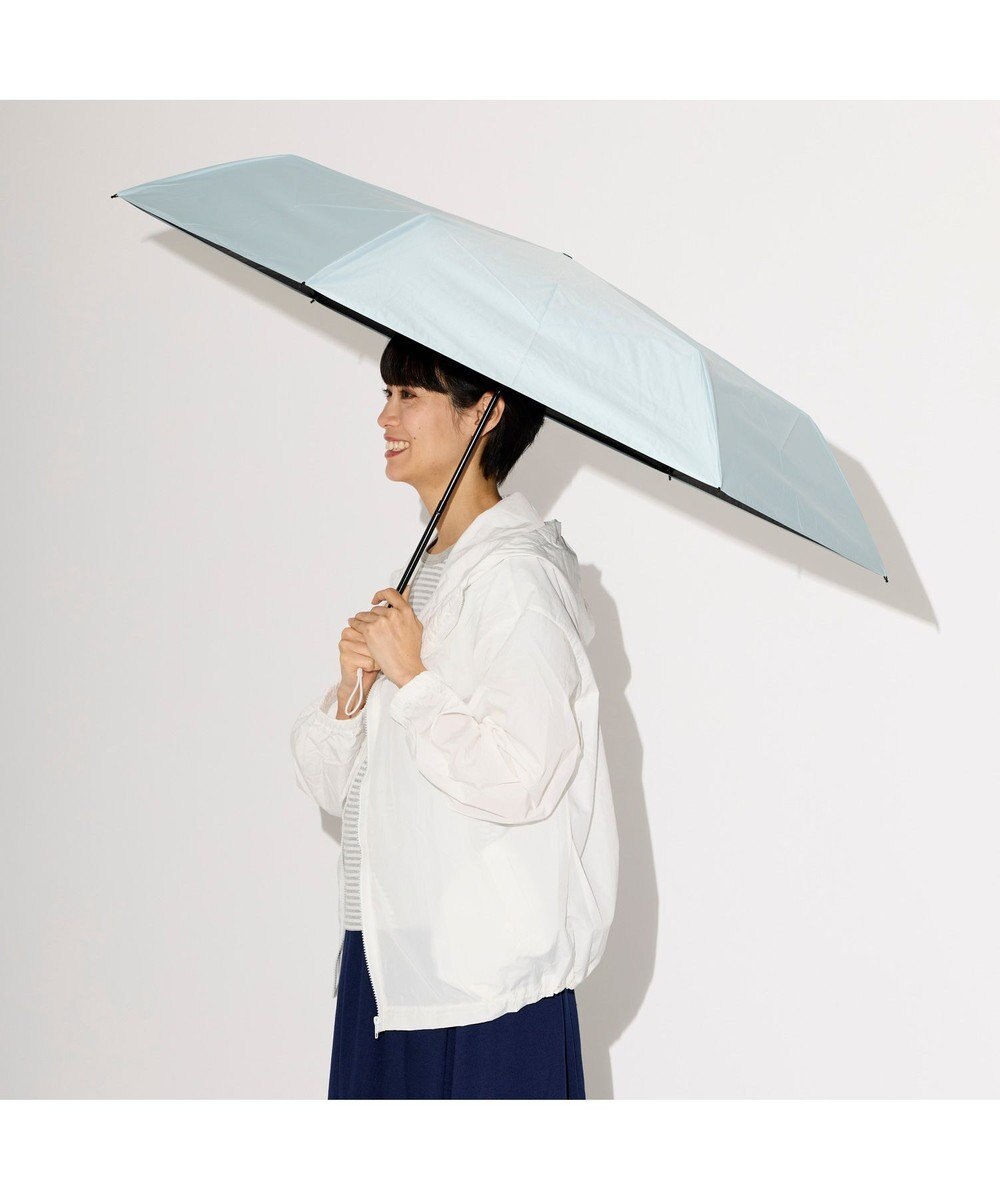 MOONBAT MIZUNO(ミズノ) ワンポイントロゴ 無地 日傘 折りたたみ傘 パラソル 晴雨兼用 軽量 遮熱効果 遮光率100% UV遮蔽100% 