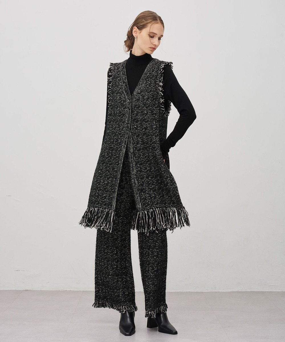 uncrave ツイードニット ジレ 