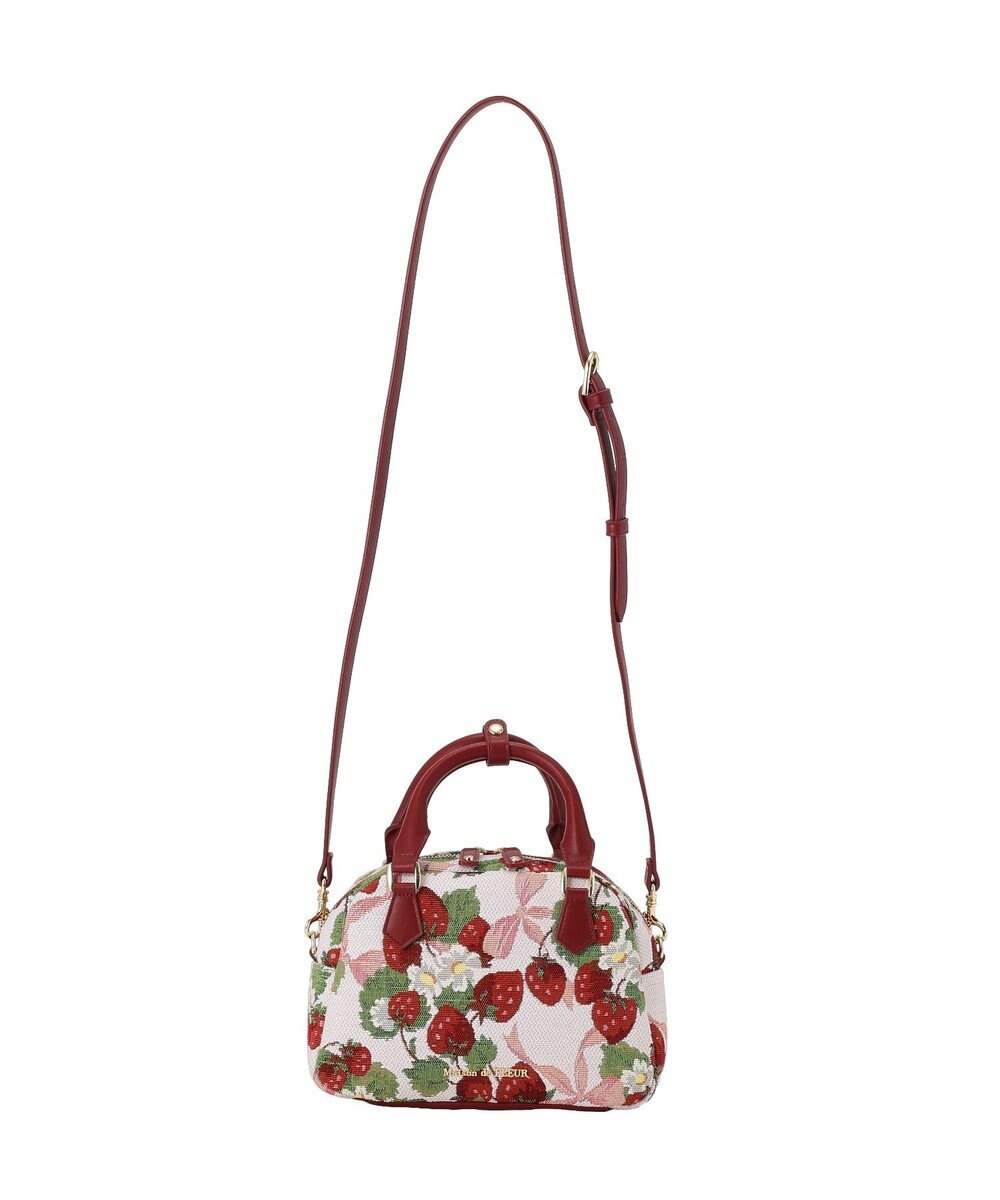 Maison de FLEUR いちごゴブラン2Wayボストンバッグ 
